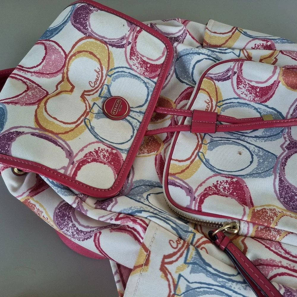 Coach Multicolor Backpack - Picture 7 of 15